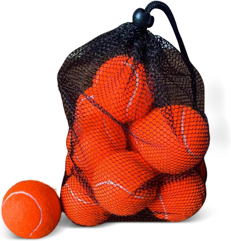 Magicorange Tennis Balls, 12 Pack Advanced Training Tennis Balls Practice Balls, Come with Mesh Bag for Easy Transport, Good for Beginner Training Ball - Image 1